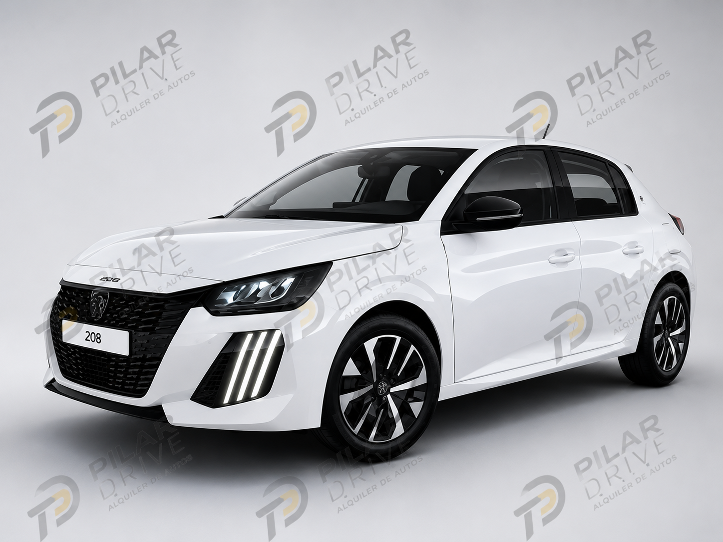Peugeot 208 disponible para alquiler en Pilar Drive
