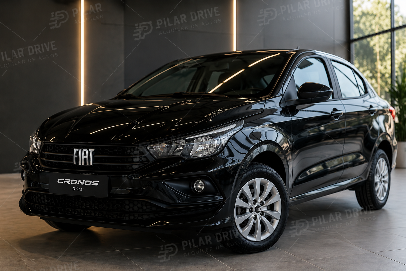 Fiat Cronos disponible para alquiler en Pilar Drive